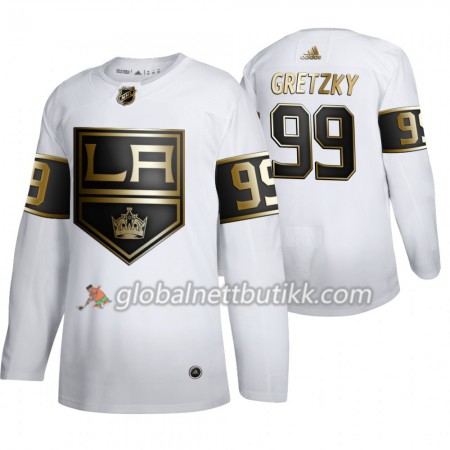 Los Angeles Kings Hockeydrakt Wayne Gretzky 99 Adidas 2019-2020 Golden Edition Hvit Authentic - Herre